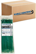 Kable Kontrol Green Zip Ties 14 Inch 6, 50 Lbs Tensile Strength, Bulk Pack by KABLEKONTROL%C2%AE