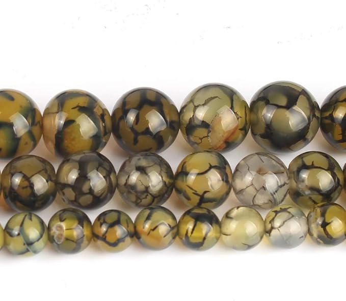 60pcs Smooth Natural Yellow Agate Beads - Image 7