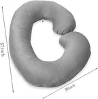 1 MIDDLE ONE Pregnancy Pillow, C Shaped Full Body Pillow - Image 8