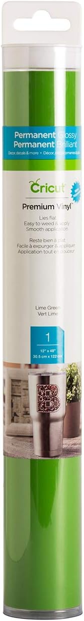 Cricut Premium Permanent Vinyl, Lime - 4ft Roll - Compatible by Unknown