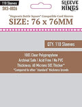 Sleeve Kings Standard Card Sleeves – 110 Count, Medium Square Size, Compatible by SleeveKings