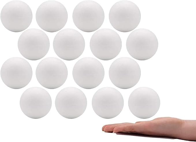 Crafare 2 Inch 16 Pack Foam Balls by Crafare