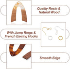 FASHEWELRY Resin Wood Earring Kit - Image 7