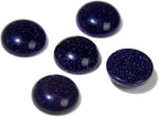 20pcs 10mm Natural Stone No Hole Blue Sandstone Semicircle Smooth Cabochons by 2TTFishoo