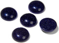 20pcs 4mm Natural Stone No Hole Blue Sandstone Semicircle Smooth Cabochons by 2TTFishoo