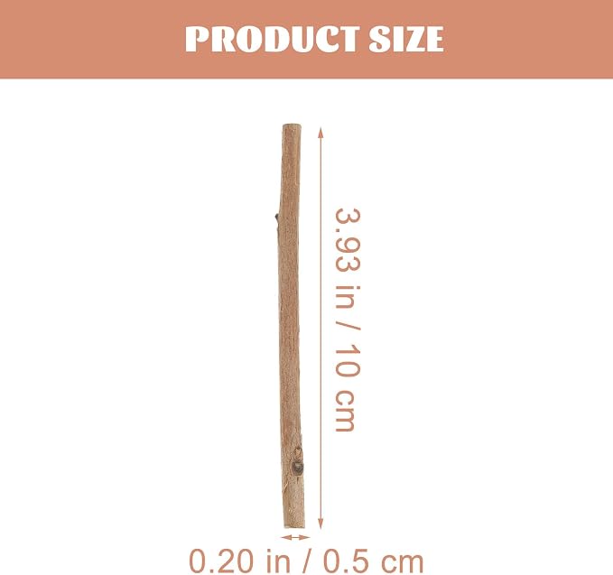 Didiseaon 100pcs 3. 9-inch Natural Wood Sticks, Tea Tree & Boxwood, Driftwood - Image 2