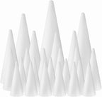 FFchuanhe 24-Pack Craft Foam Cones, Foam Tree Cones, by FFchuanhe