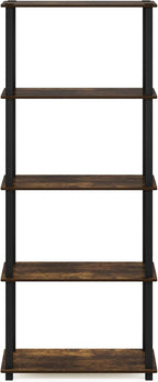 Furinno Turn-S-Tube 5-Tier Multipurpose Shelf Display Rack - Image 8