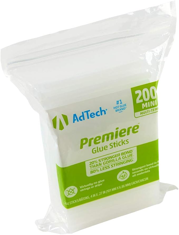 AdTech Artistick Hot Glue Sticks, Mini Size 4-Inch, Clean Precision Bond - Image 9