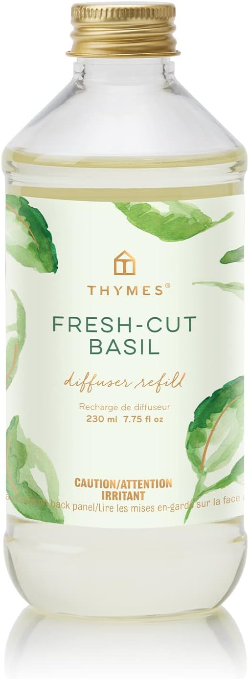 Thymes Reed Diffuser Oil - Fresh-Cut Basil - 7.75 Fl Oz