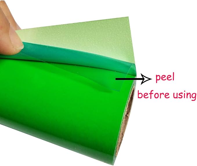 guangyintong Fluorescent Heat Transfer Vinyl Neon Green HTV Rolls, HTV Vinyl - Image 8