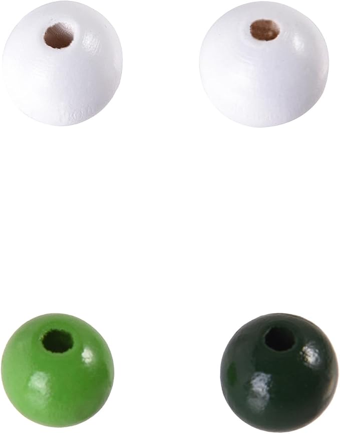 400PCS 12mm 20 Colors Colorful Round Wooden Beads - Image 6