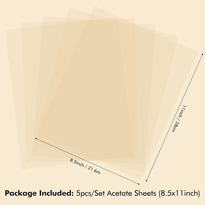 10 Pieces Heat Resistant Clear Acetate Sheets - Image 3
