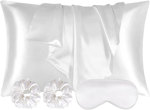 AUAUY 2 Pack Satin Silk Pillowcase, 15.75x31.50inches Silk Pillowcases by AUAUY