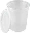 Karat [32oz - 240 ct] Clear PP Injection Molded Round Deli Containers with Lids (FP-IMDC32-PP)