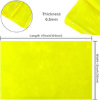 HYANG Yellow Solid Colors Transparent PVC Super Clear Holographic Vinyl 1 Roll - Image 4