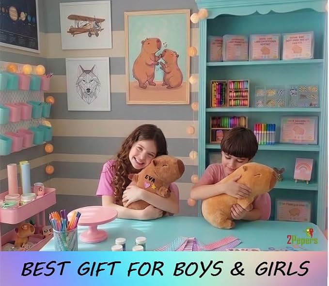 Make Your Own Capybara Toy, DIY Plushie Craft Kit, No-Sew Stuffed Animal Kit - Image 3