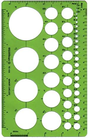 Alvin, Senior Circle Guide Template, Drawing and Drafting Tool - Image 3