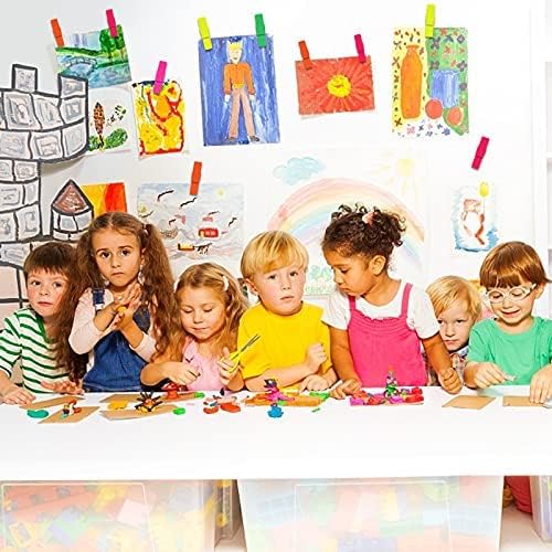 260 PCS Colorful Push Pin with Wooden Clips, Durable Wooden Push Pins, - Image 7