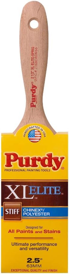 Purdy 144380525 XL Elite Series Sprig Flat trim Paint Brush, 2-1/2 inch by Purdy