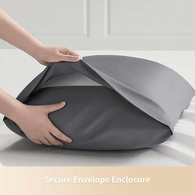 Standard Pillowcases, Cooling Viscose from Bamboo Pillow Covers - Image 6
