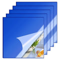 5 Pcs 12 x12 Inch Blue Acrylic Mirror Sheet, 1/8 Inch Thick Opaque Glossy Mirror by CEUQIESO