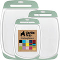 GORILLA GRIP BPA-Free Reversible Kitchen Cutting Board Set of 3, US Designed by Unknown