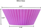 2 Inch Mini Size Silicone Baking Cups Muffin Cups, Reusable and Nonstick Mini - Image 2