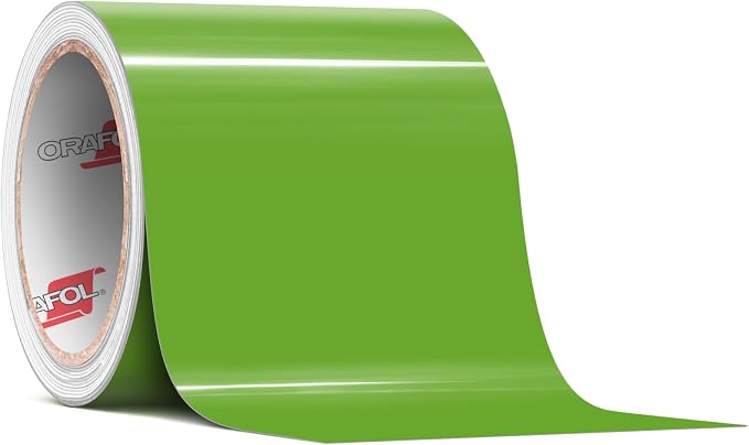 ORACAL 651 Gloss Lime Tree Green Permanent Vinyl Tape Roll – Premium Adhesive by Orafol