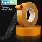 Ultra Thin Clear PET Double Sided Tape 0.5” x 82 Ft Strong Adhesive Removable - Image 8