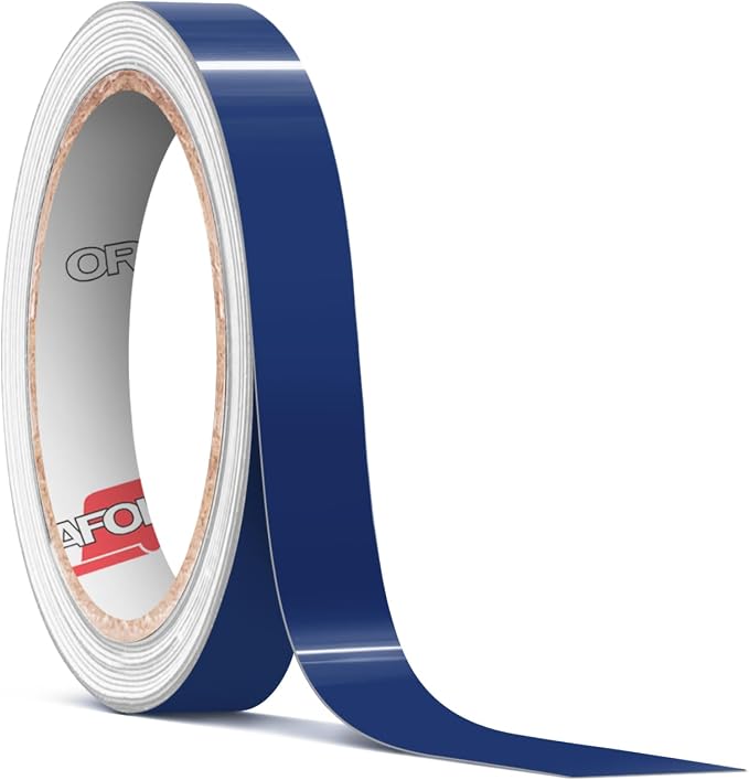 ORACAL 651 Gloss Dark Blue Permanent Vinyl Tape Roll – Premium Adhesive Film by Orafol