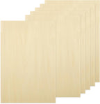 6 Pack 18 x 12 x 1/4 Inch Basswood Sheets Plywood Board, 6mm Unfinished Basswood by HOME