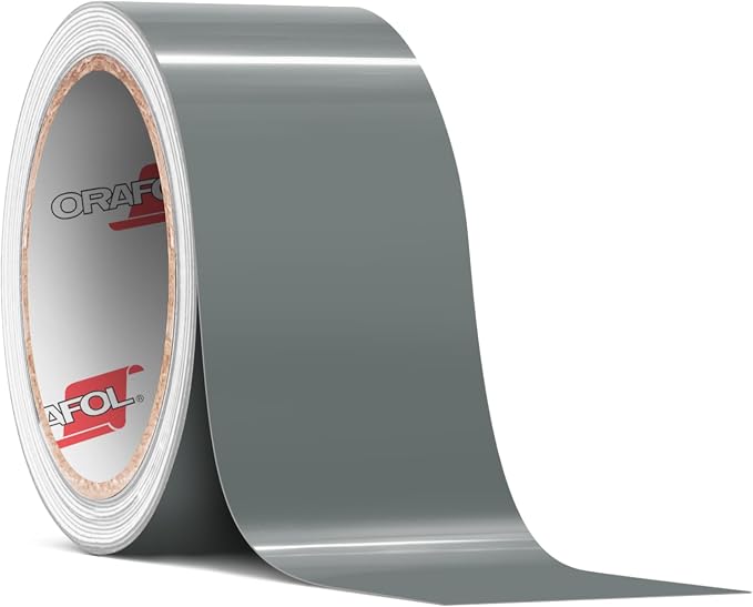 ORACAL 651 Gloss Grey Permanent Vinyl Tape Roll – Premium Adhesive Film by Orafol
