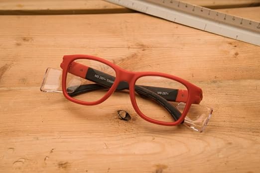 MAGID Y50 Safety Glasses for Construction | Red Frame — 24-Pack, ANSI Z87.1+ - Image 4