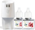 Scent Fill Cherry Blossom Plug in Air Freshener, Scented Oil Refills, 2 Refills + Diffuser