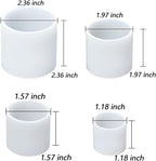 4 Pcs Cylinder Candle Molds for Candle Making, Silicone Candle Molds | Pillar - Image 5