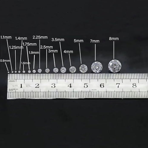 0.9-8mm 10-1000pcs CZ Zircon 5A Round Machine Cut White Cubic Zirconia Loose CZ - Image 2