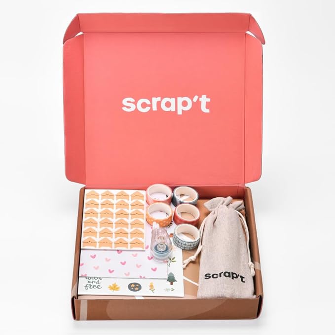 Scrapbook Kit - 80 Page Photo Album DIY Scrapbook - Holds 300+ Photos, - Image 2
