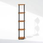 Furinno Turn-N-Tube Storage Shelves, 5-Tier Book Shelf, Corner Shelf, Toolless - Image 6