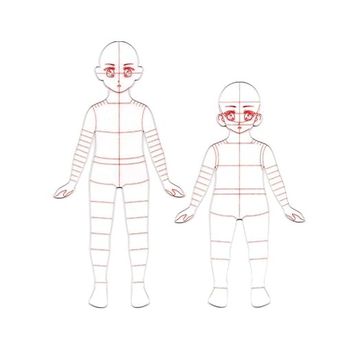 2Pcs Child's French Curve Ruler Sewing Humanoid Patterns Design, Clothing by EXTCCT