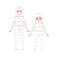 2Pcs Child's French Curve Ruler Sewing Humanoid Patterns Design, Clothing by EXTCCT