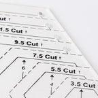Quilting Ruler Set, 45 Degrees | 60 Degrees Ruler | Sewing Crafts Accessories - Image 9
