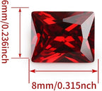 Ruby Red Cubic Zirconia Loose Beads Unset - Image 2