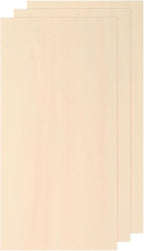 MECCANIXITY 3 Pcs Basswood Sheets 11.8 x 8 x 5/64 Inch Unfinished Wood Boards by MECCANIXITY