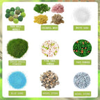 QuarenDen Scenery Basing Material Kit, 12 Bags, Basing Material Kit, Diorama - Image 2