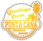 Punta Cana Dominican Republic Greetings Label 2" 18 Pack Sticker - Image 4