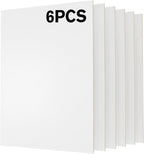 6 Pack Pre-Painted Colored Plywood Sheets, 11.7" x 8.27" x 1/8 Thin Basswood by Creatorally