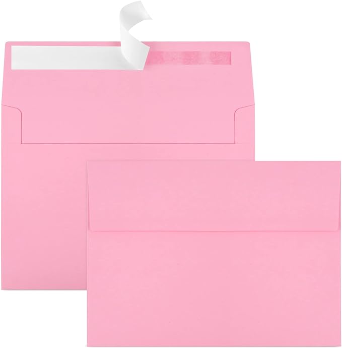 50 Packs 5x7 Envelopes, A7 5x7 Envelopes by Joyberg