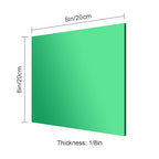 8x8 Inches Green Mirror Acrylic Sheet – 2 Pcs Reflective Acrylic Panel - Image 2
