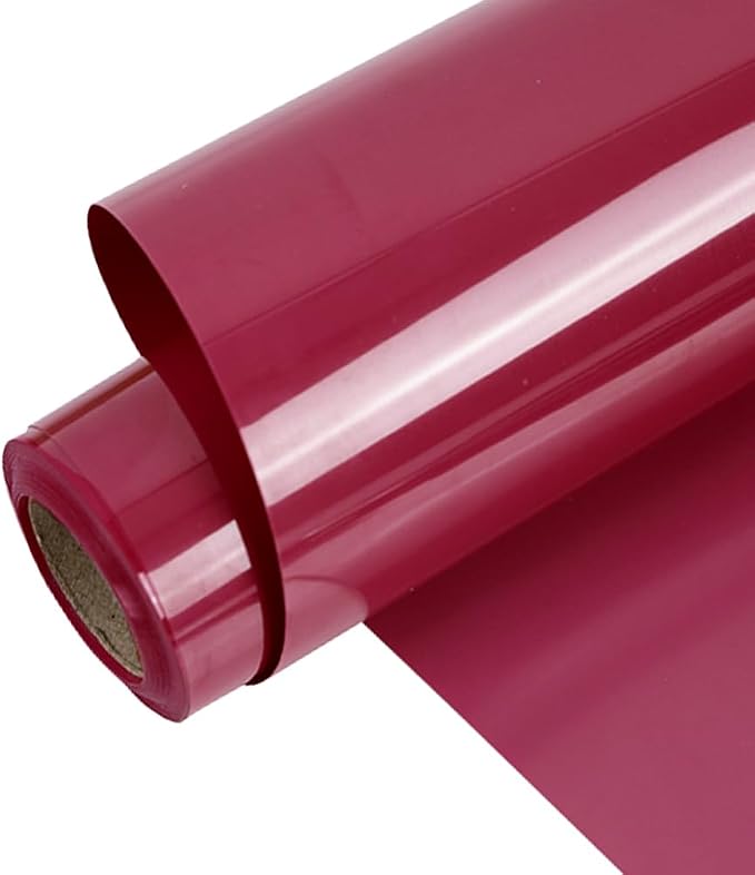 FUNKAKA Rose Red HTV Heat Transfer Vinyl Rolls, Adhesive HTV Vinyl by FUNKAKA